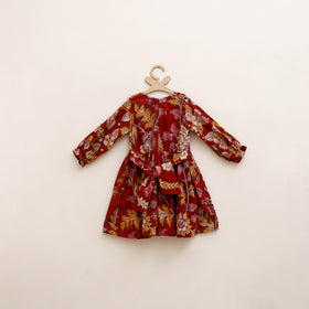 Pure Cotton Girls Frock Dress in Kalamkari Prints (3-4 Years) 39