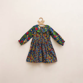 Pure Cotton Girls Frock Dress in Kalamkari Prints (3-4 Years) 40