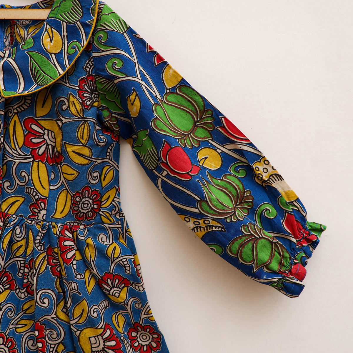 Pure Cotton Girls Frock Dress in Kalamkari Prints (3-4 Years) 40