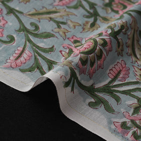 Sanganeri Hand Block Print Modal Silk Fabric 14