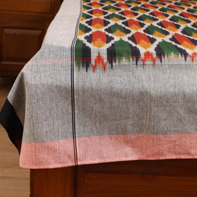 Pochampally Ikat Weave Cotton Single Bedsheet (90 x 60 in) 07