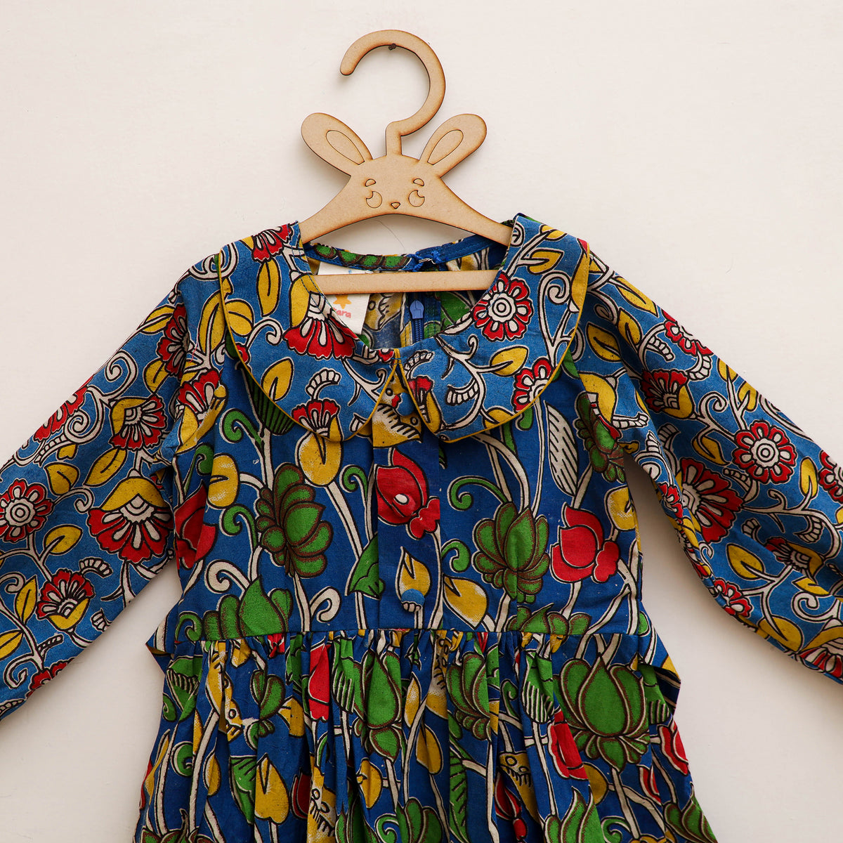 Pure Cotton Girls Frock Dress in Kalamkari Prints (3-4 Years) 41