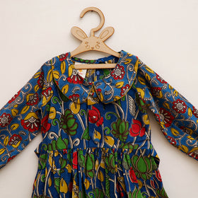 Pure Cotton Girls Frock Dress in Kalamkari Prints (3-4 Years) 41