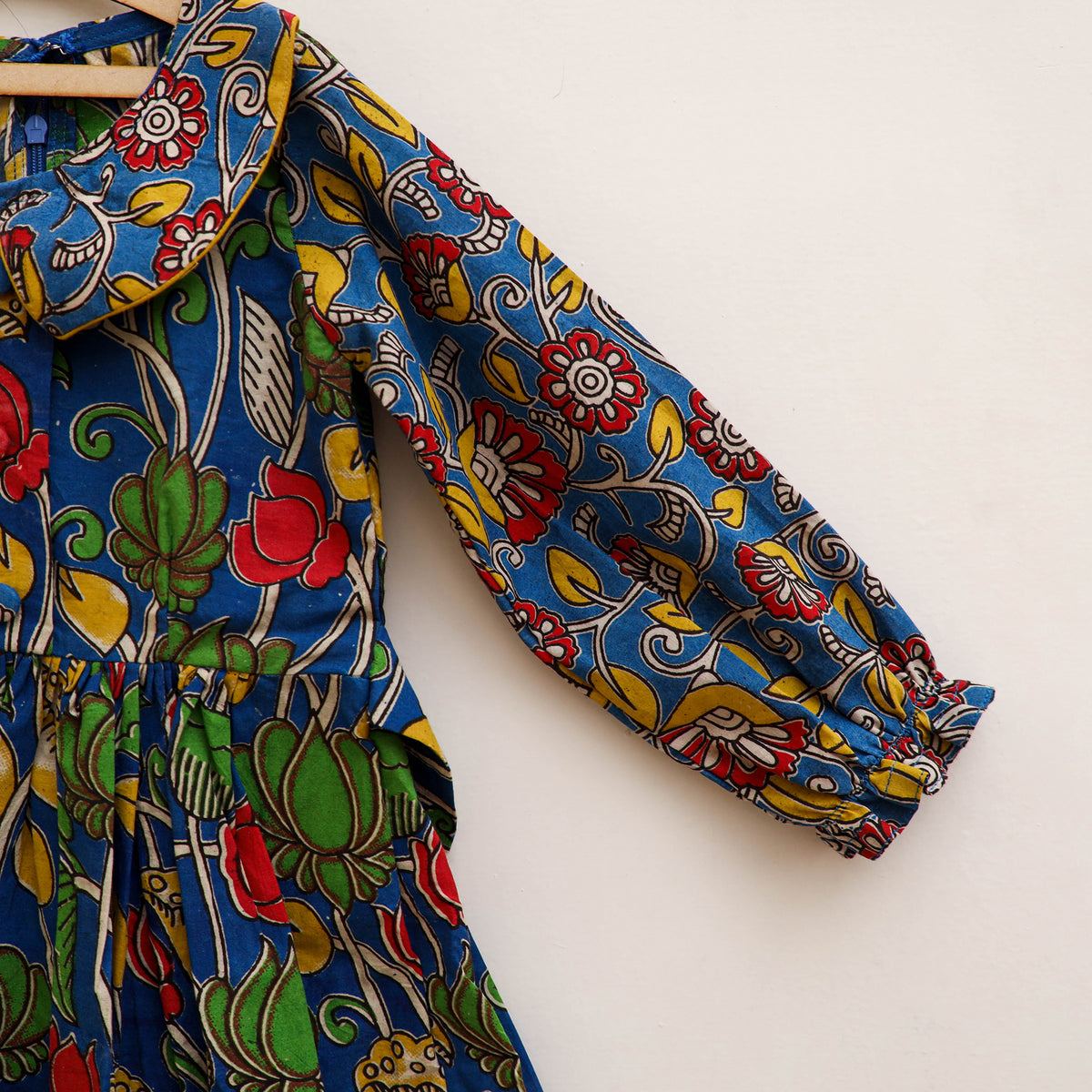 Pure Cotton Girls Frock Dress in Kalamkari Prints (3-4 Years) 41
