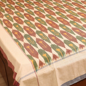 Pochampally Ikat Weave Cotton Single Bedsheet (90 x 60 in) 08