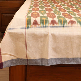 Pochampally Ikat Weave Cotton Single Bedsheet (90 x 60 in) 08