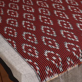 Pochampally Ikat Weave Cotton Single Bedsheet (90 x 60 in) 09