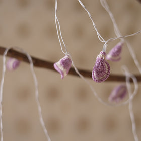 Lily Bougainvillea - Handmade Crochet LED String Light for Home Decor 04