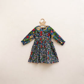 Pure Cotton Girls Frock Dress in Kalamkari Prints (3-4 Years) 43