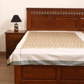 Pochampally Ikat Weave Cotton Single Bedsheet (90 x 60 in) 10