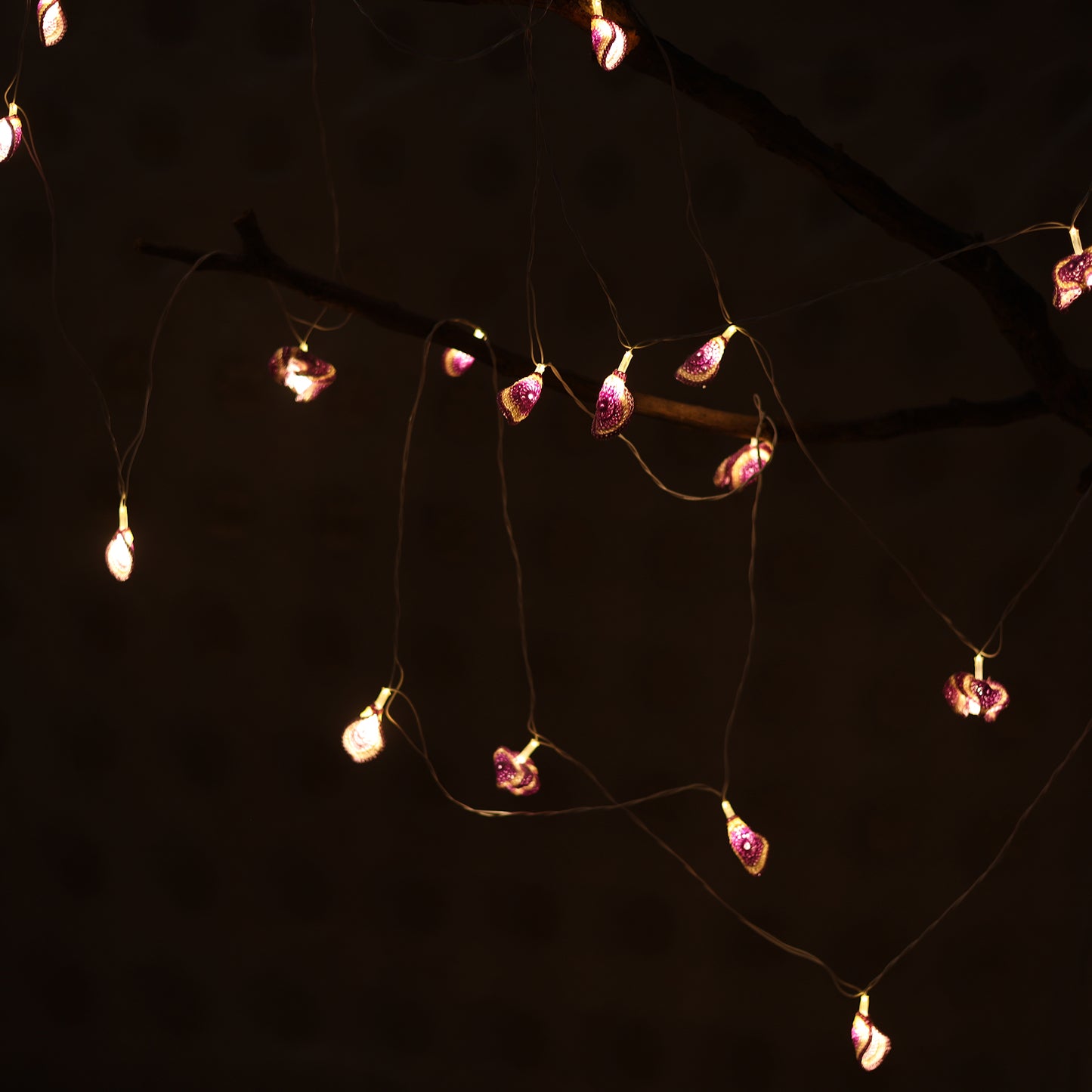 Lily Bougainvillea - Handmade Crochet LED String Light for Home Decor 04
