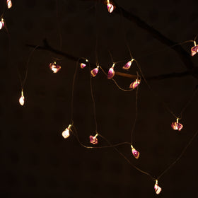 Lily Bougainvillea - Handmade Crochet LED String Light for Home Decor 04