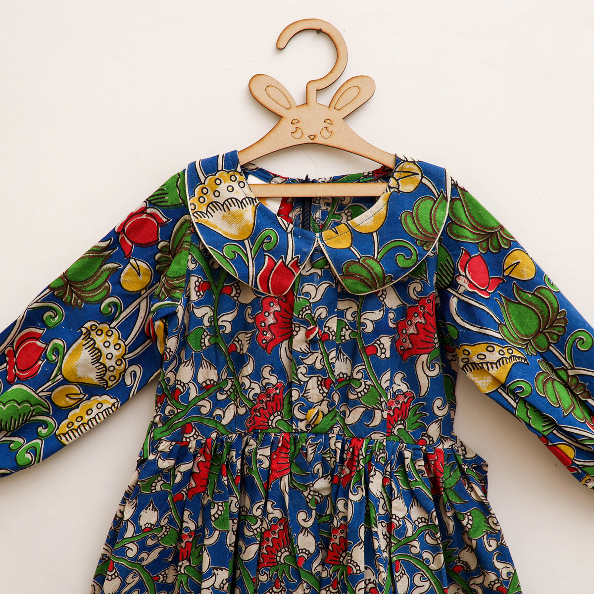 Pure Cotton Girls Frock Dress in Kalamkari Prints (3-4 Years) 43