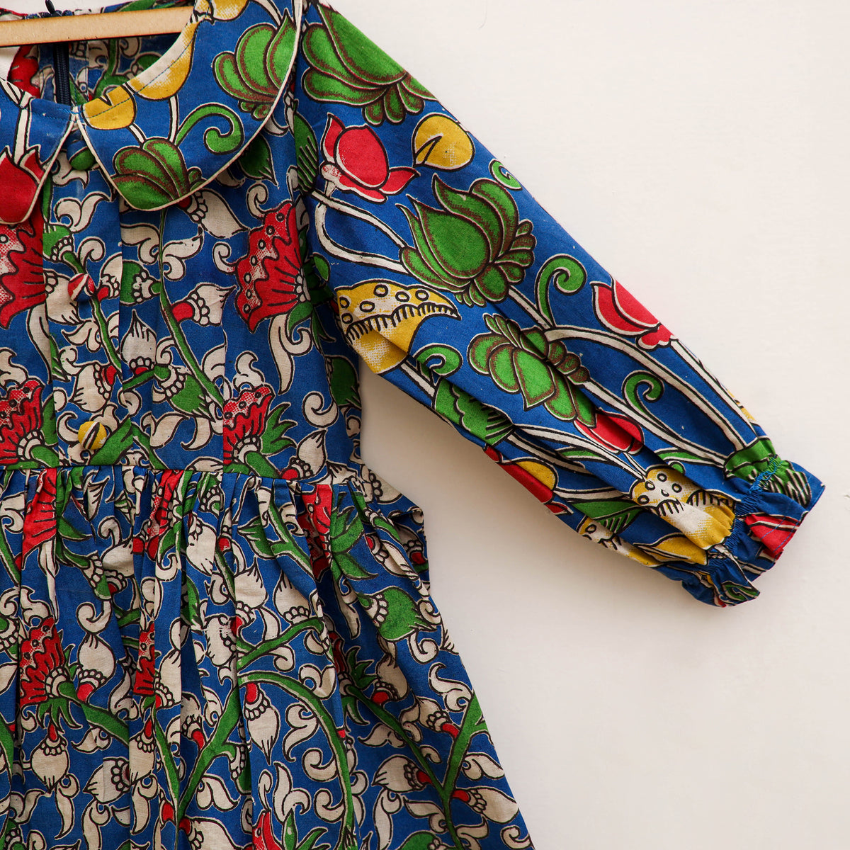 Pure Cotton Girls Frock Dress in Kalamkari Prints (3-4 Years) 43