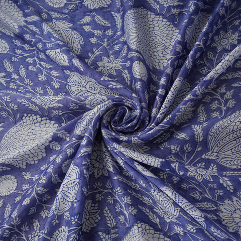 Sanganeri Hand Block Print Modal Silk Fabric 17