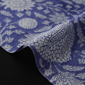 Sanganeri Hand Block Print Modal Silk Fabric 17