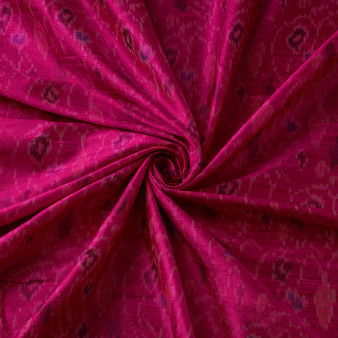 Handloom Raw Silk Pochampally Ikat Fabric 03