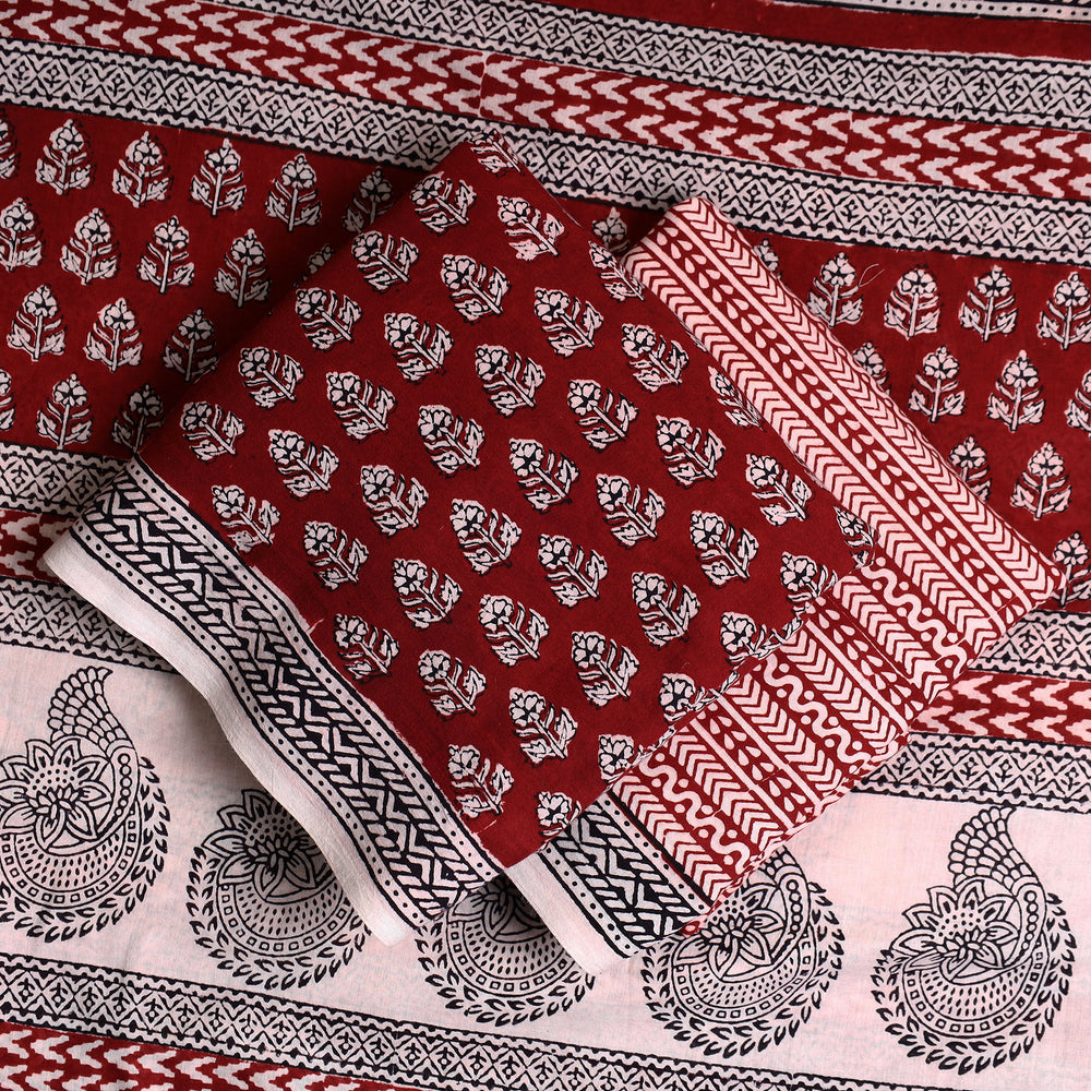 Bagh Print Suit Material