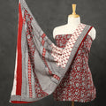  3pc Bagh Print Cotton Dress Material Set