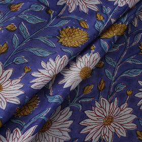 Sanganeri Hand Block Print Modal Silk Fabric 19