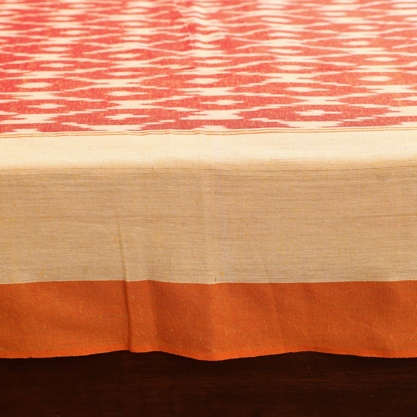 Pochampally Ikat Weave Cotton Single Bedsheet (90 x 60 in) 13