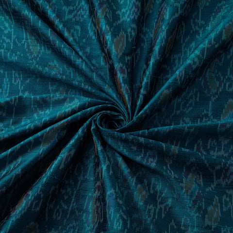 Handloom Raw Silk Pochampally Ikat Fabric 05