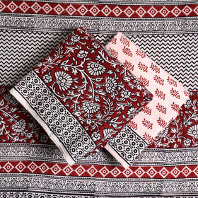  3pc Bagh Print Cotton Dress Material Set