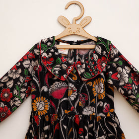 Pure Cotton Girls Frock Dress in Kalamkari Prints (3-4 Years) 48