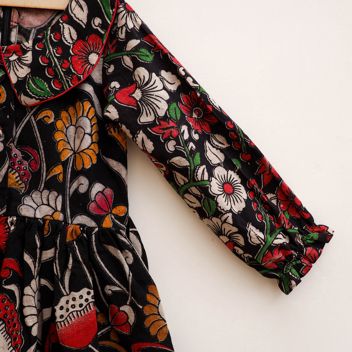 Pure Cotton Girls Frock Dress in Kalamkari Prints (3-4 Years) 48