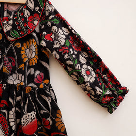 Pure Cotton Girls Frock Dress in Kalamkari Prints (3-4 Years) 48