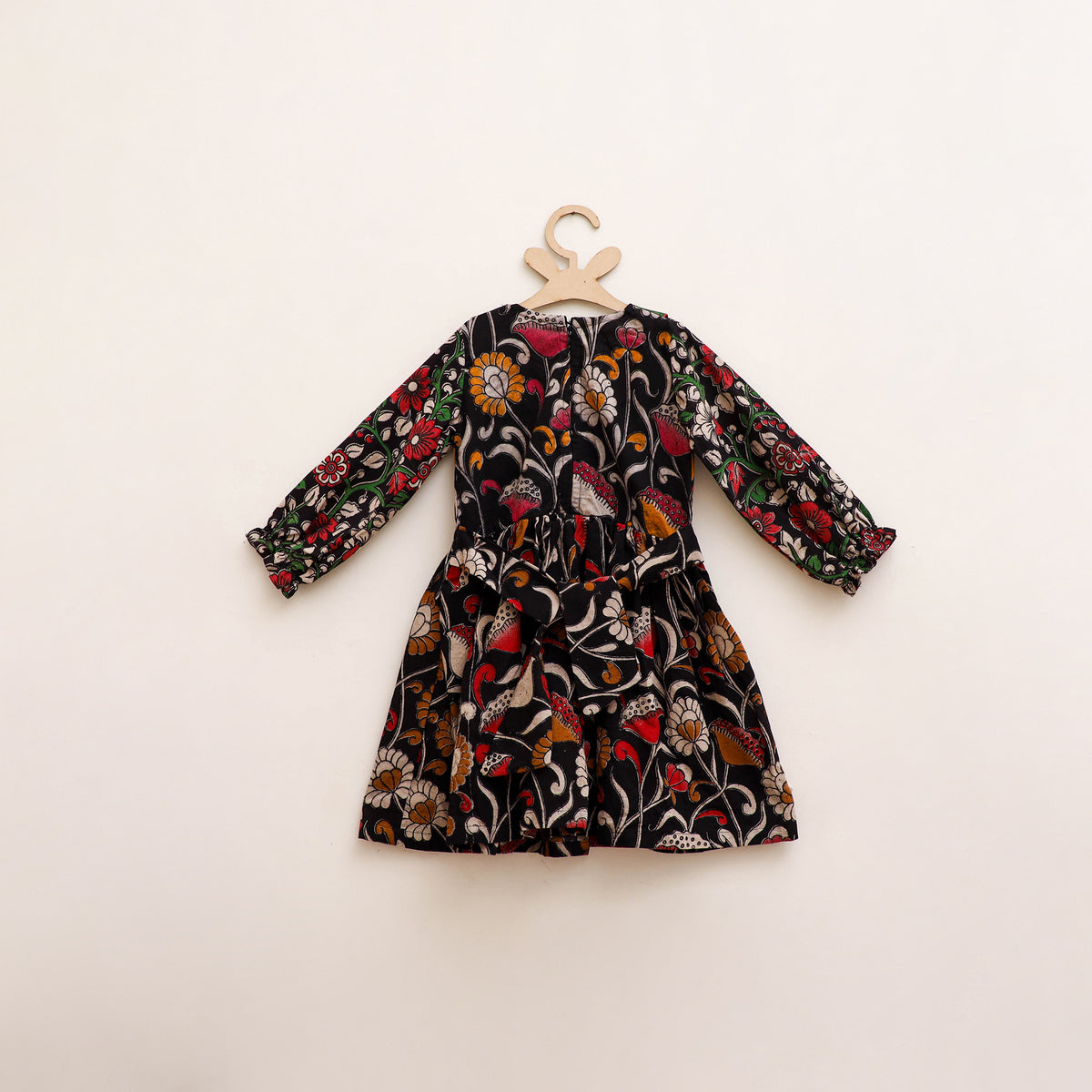 Pure Cotton Girls Frock Dress in Kalamkari Prints (3-4 Years) 48