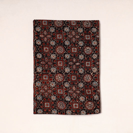 Multicolor - Ajrakh Block Printed Cotton Precut Fabric 26