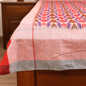 Pochampally Ikat Weave Cotton Single Bedsheet (90 x 60 in) 16