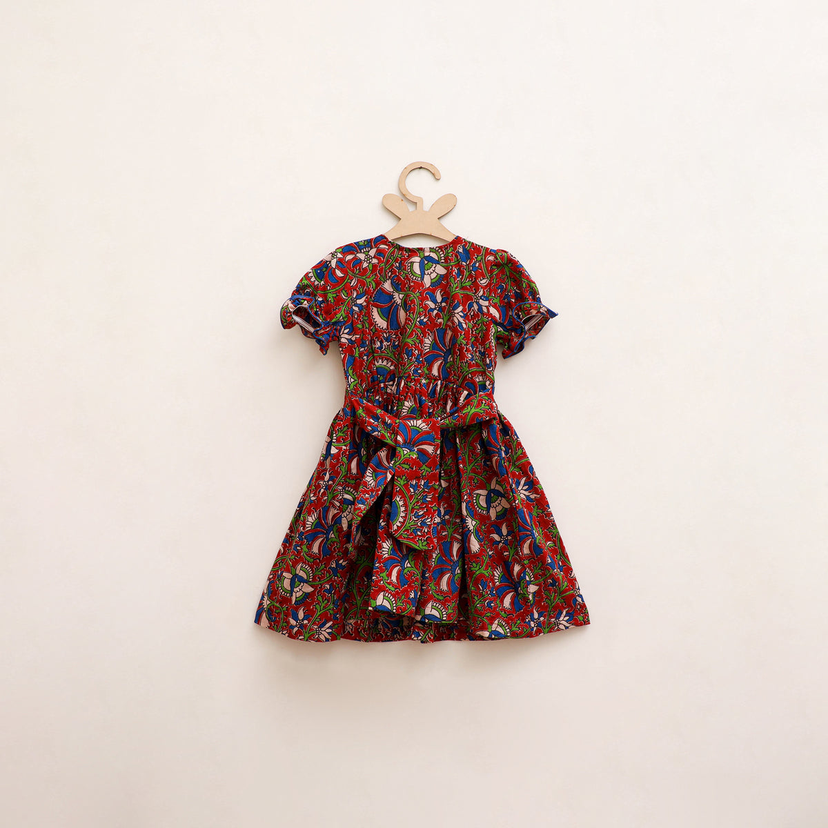 Pure Cotton Girls Frock Dress in Kalamkari Prints (3-4 Years) 49