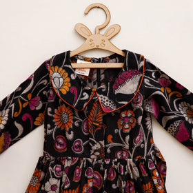Pure Cotton Girls Frock Dress in Kalamkari Prints (3-4 Years) 50