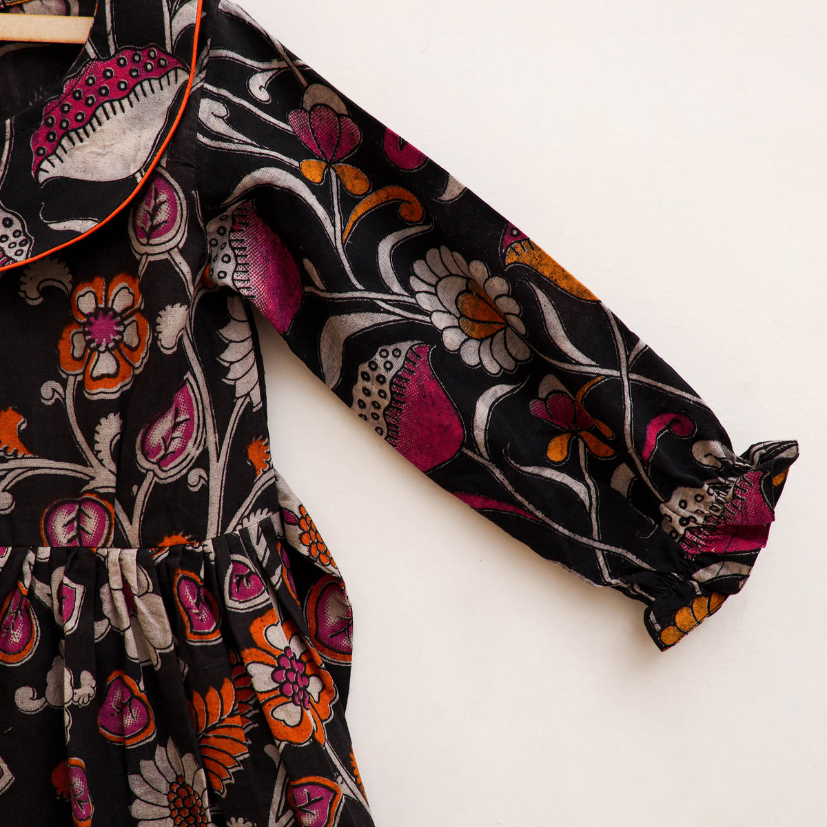 Pure Cotton Girls Frock Dress in Kalamkari Prints (3-4 Years) 50