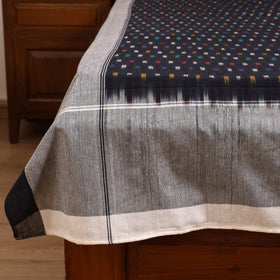 Pochampally Ikat Weave Cotton Single Bedsheet (90 x 60 in) 17