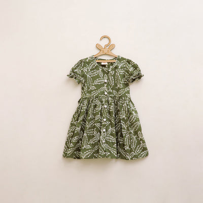 Pure Cotton Girls Frock Dress in Batik Block Prints (3-4 Years) 51