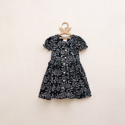 Pure Cotton Girls Frock Dress in Batik Block Prints (3-4 Years) 52