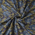 Purple - Sanganeri Hand Block Print Modal Silk Fabric 24