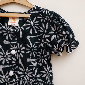 Pure Cotton Girls Frock Dress in Batik Block Prints (3-4 Years) 52