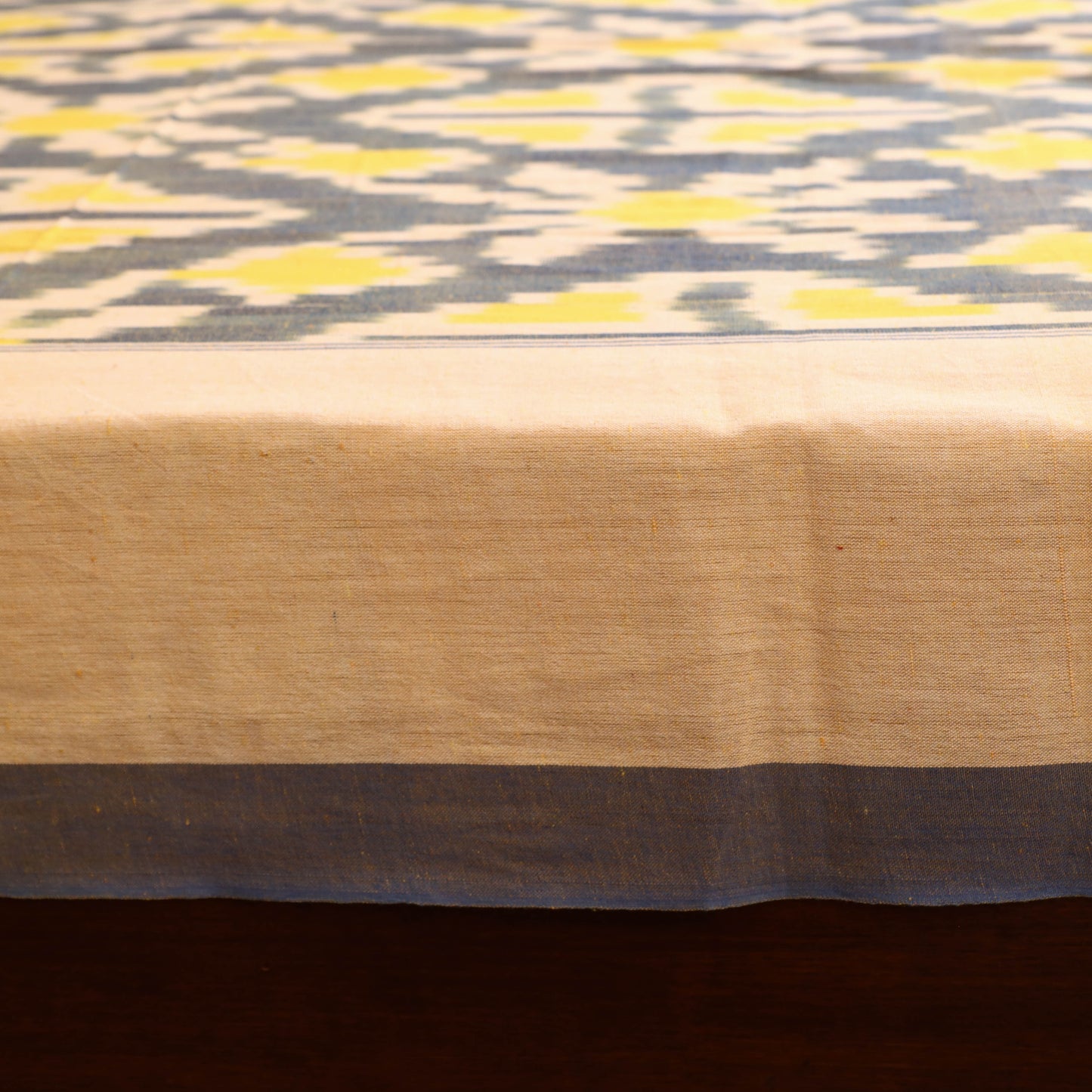 Pochampally Ikat Weave Cotton Single Bedsheet (90 x 60 in) 19