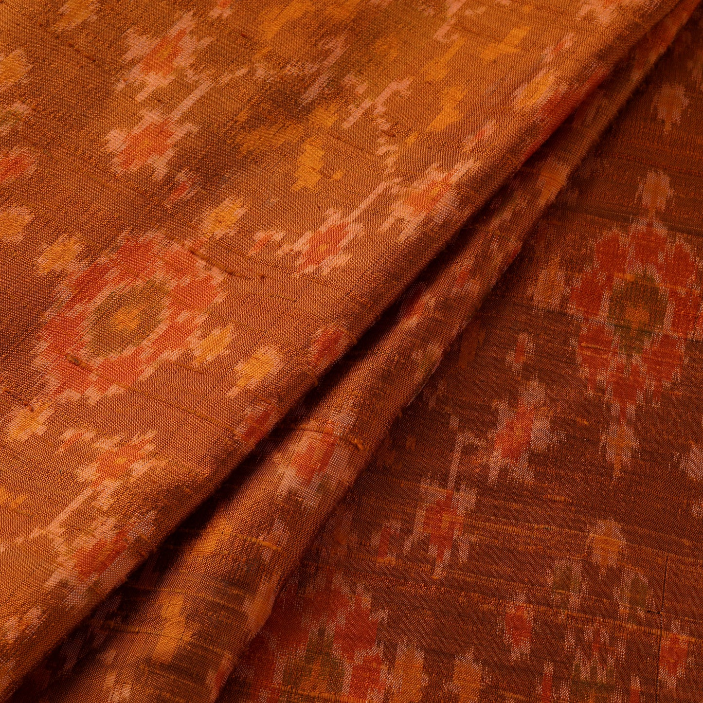 Handloom Raw Silk Pochampally Ikat Fabric 07