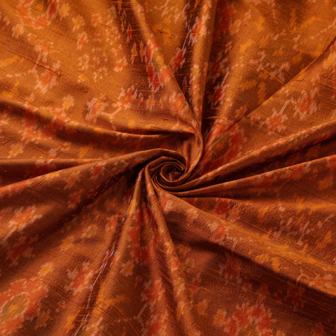 Handloom Raw Silk Pochampally Ikat Fabric 07