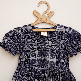 Pure Cotton Girls Frock Dress in Batik Block Prints (3-4 Years) 53