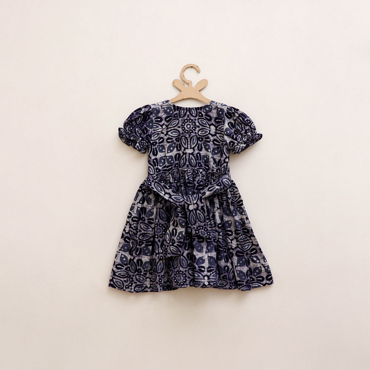Pure Cotton Girls Frock Dress in Batik Block Prints (3-4 Years) 53