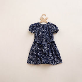 Pure Cotton Girls Frock Dress in Batik Block Prints (3-4 Years) 54