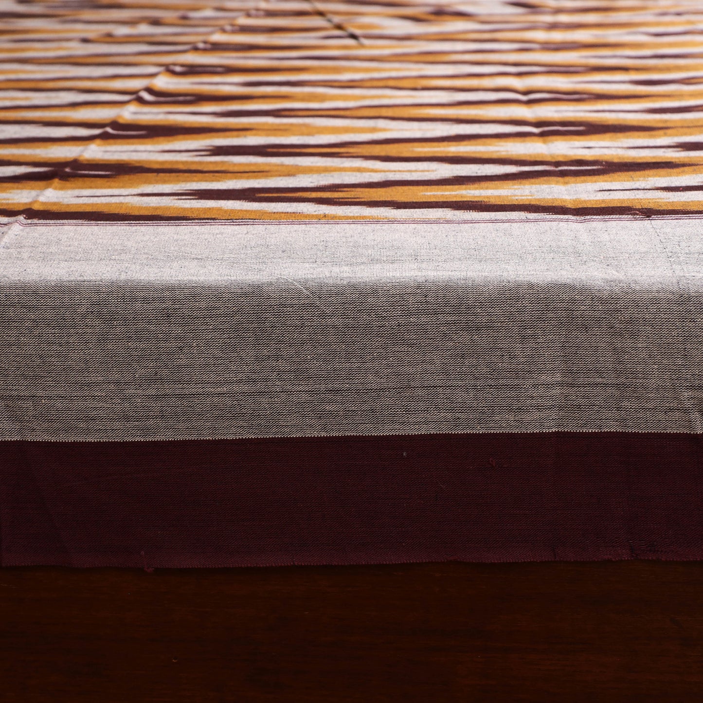 Pochampally Ikat Weave Cotton Single Bedsheet (90 x 60 in) 21