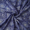 Blue - Sanganeri Hand Block Print Modal Silk Fabric 28