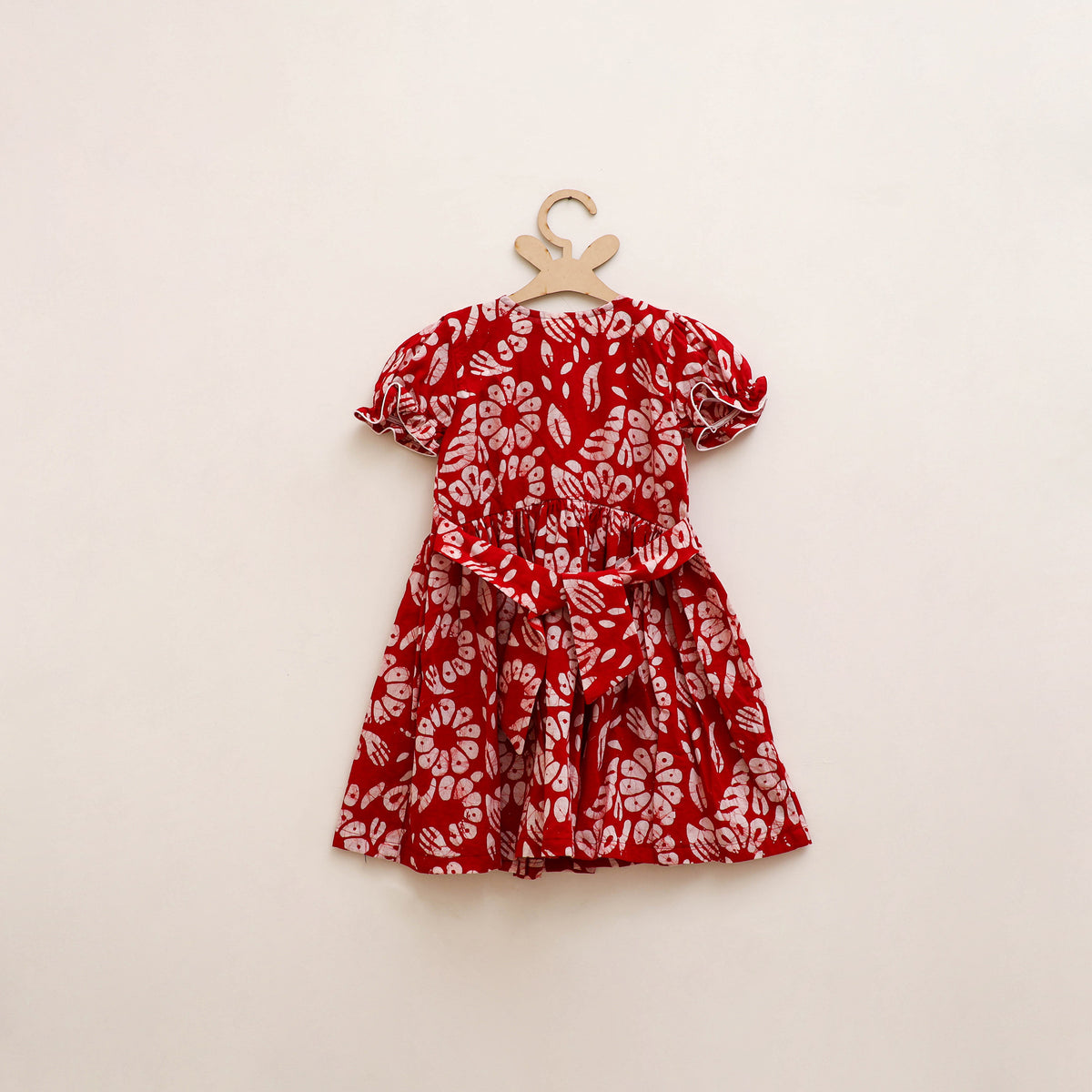 Pure Cotton Girls Frock Dress in Batik Block Prints (3-4 Years) 55